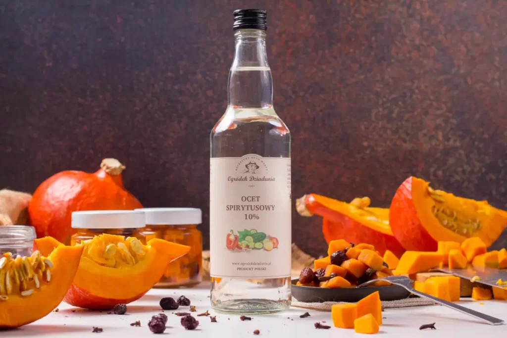 Ocet spirytusowy 10% Ogródek Dziadunia w szklanej butelce 500 ml